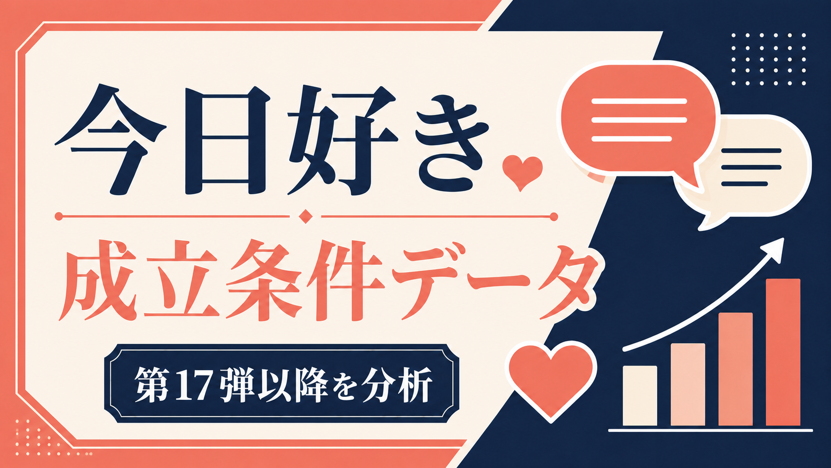 今日好き第17弾以降の成立条件データを分析した記事のアイキャッチ