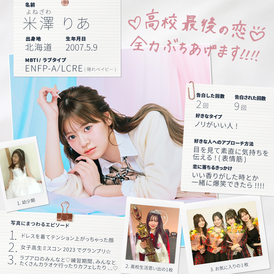 卒業編2026に出演した米澤りあ(りあ)